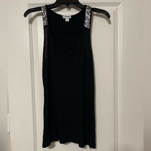 Black beaded tank